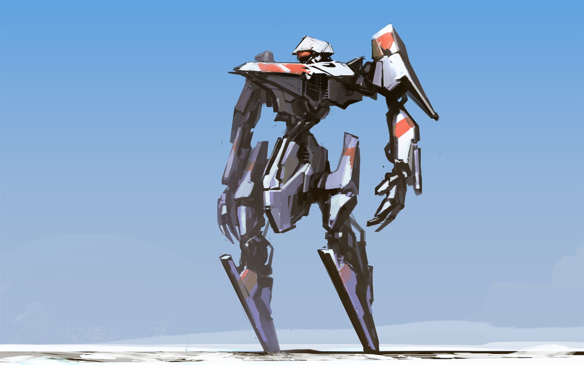 炫酷 绘画 手绘 机器人