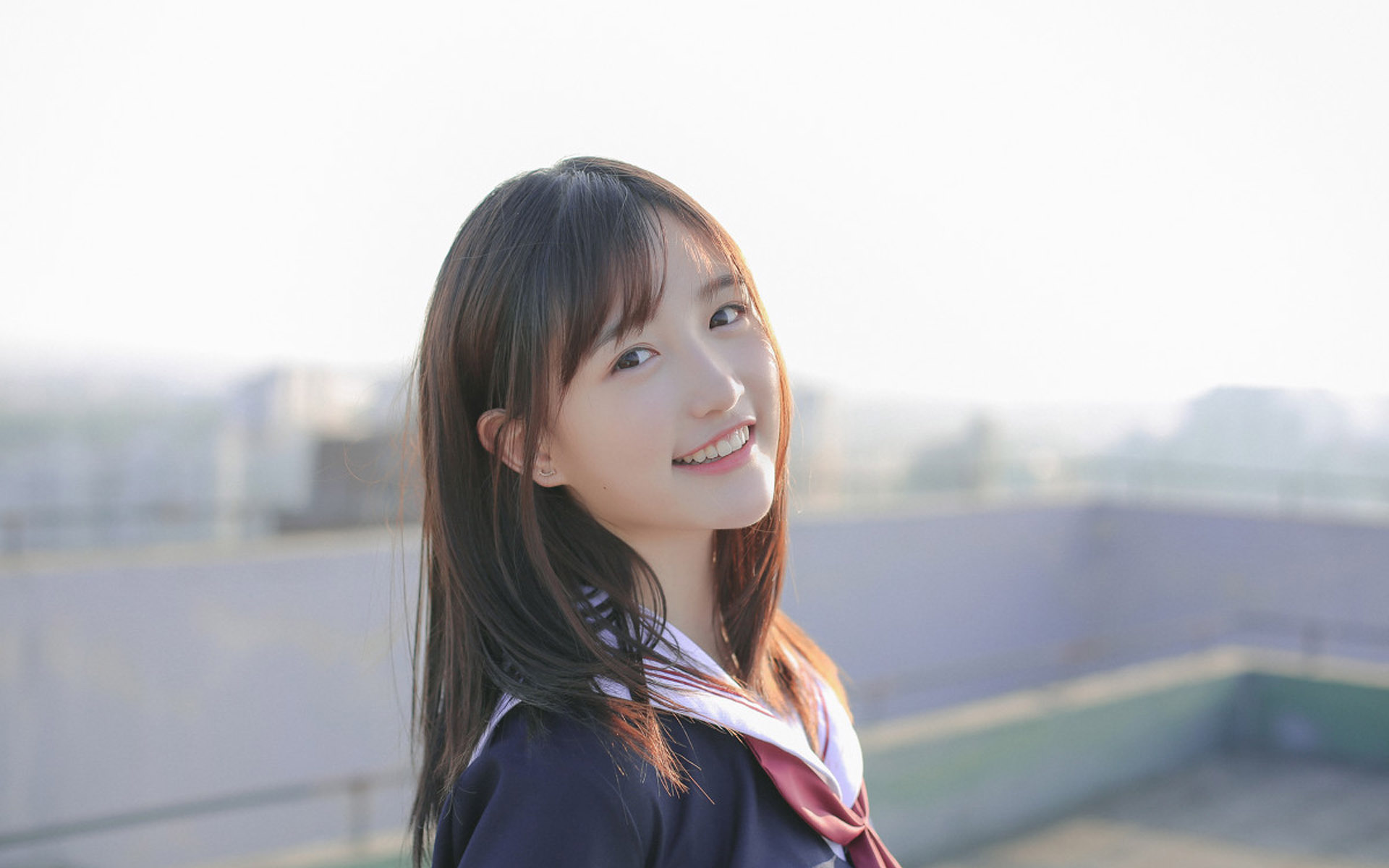 美女 可爱 小清新 制服