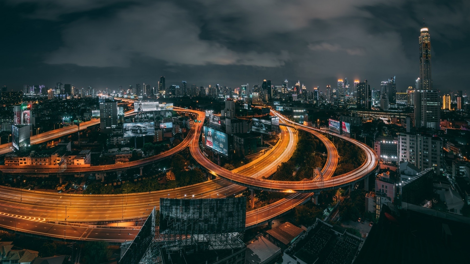城市夜景  曼谷夜景