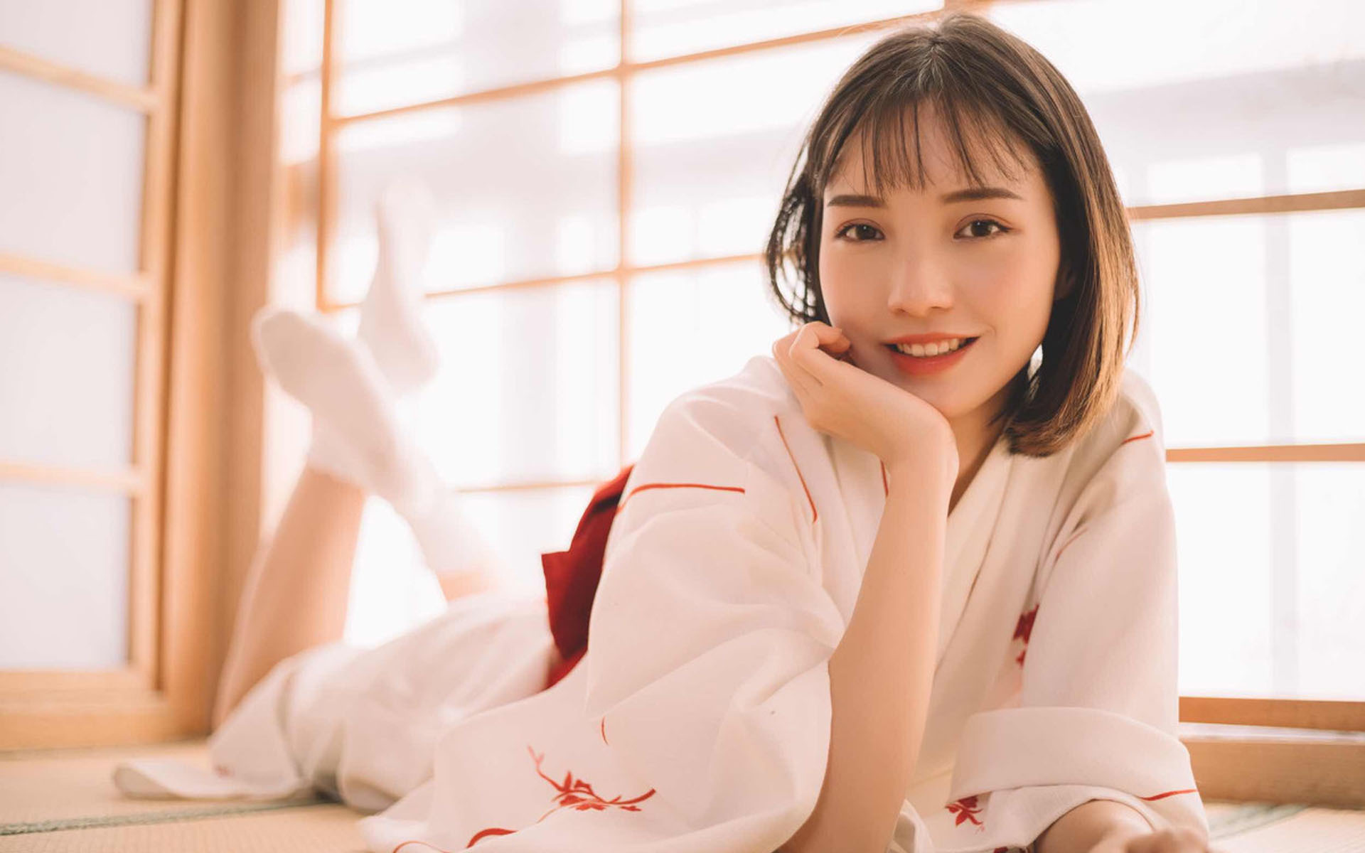 美女 文艺古风 和服