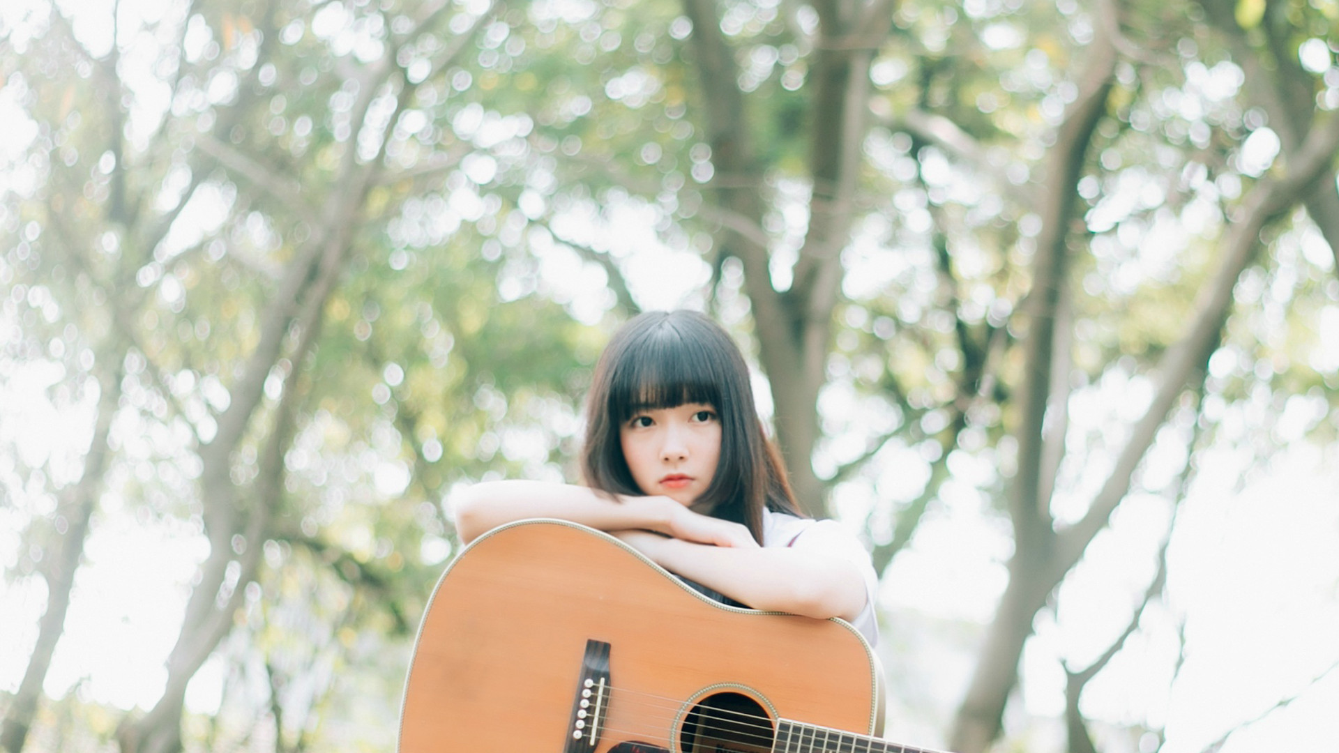 美女  文艺范   吉他   清纯   可爱