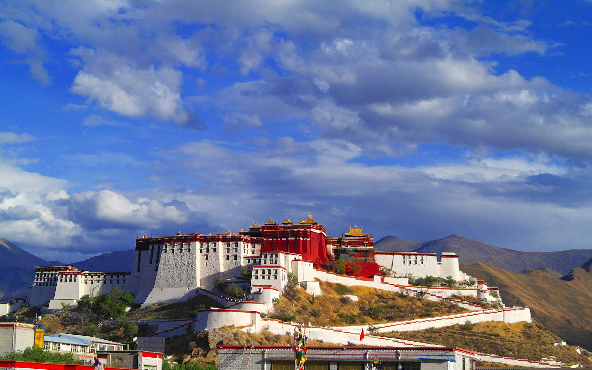 风景 西藏风景 拉萨 布达拉宫 宽屏