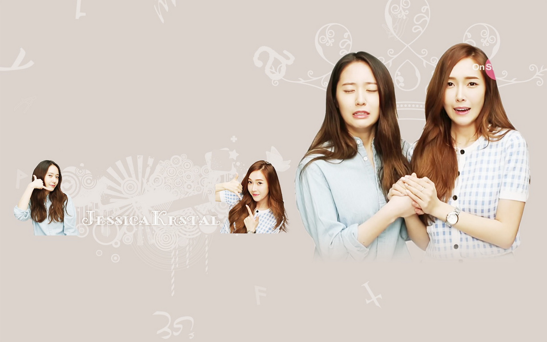 郑氏姐妹 郑秀妍 郑秀晶 美女 明星 宽屏