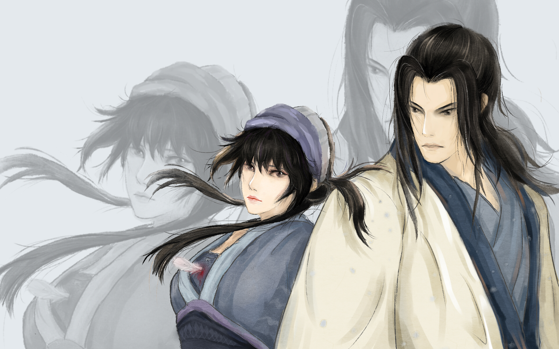 秦时明月 奇幻 水墨风 剑术家 盖聂 剑圣 动漫