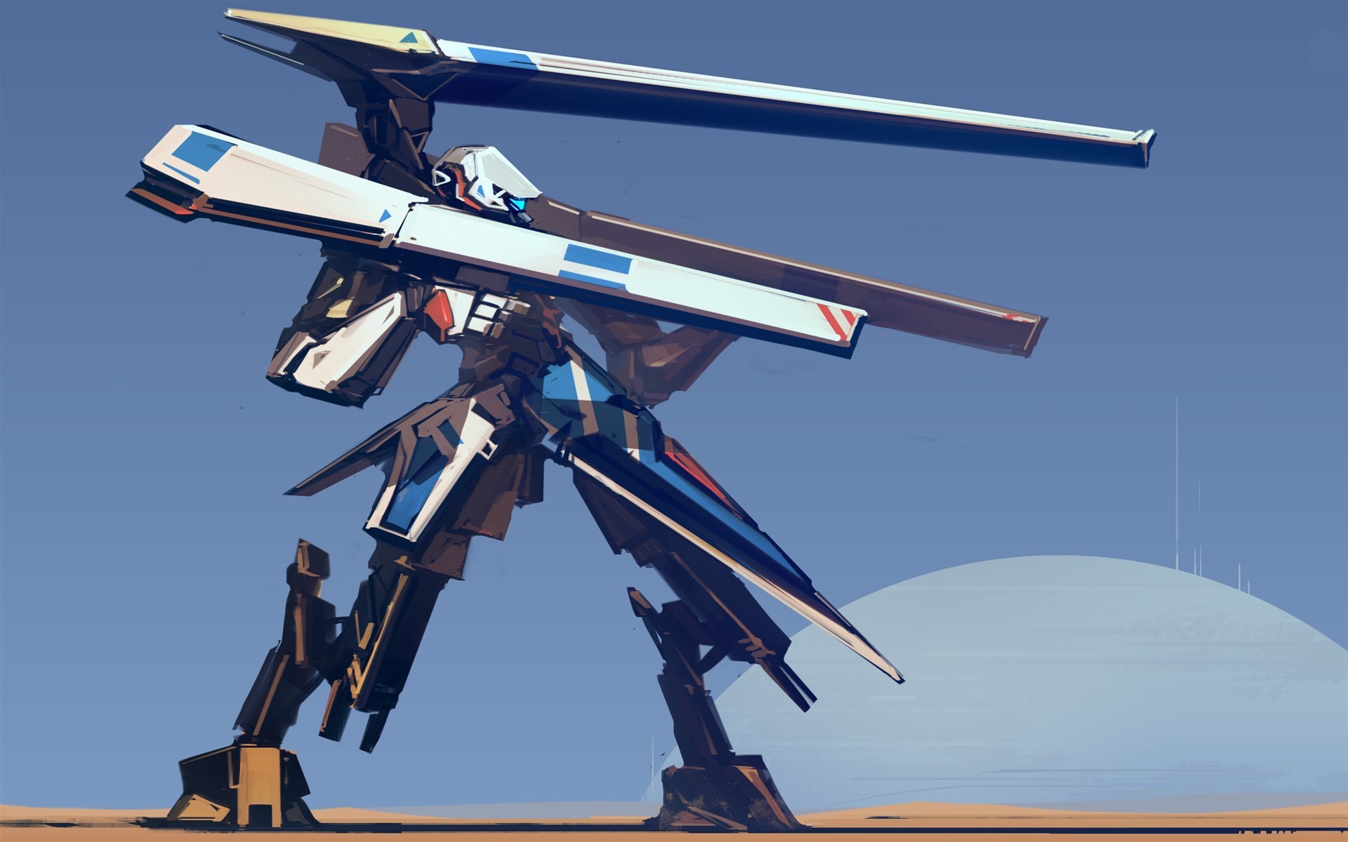 炫酷时尚 手绘 机器人