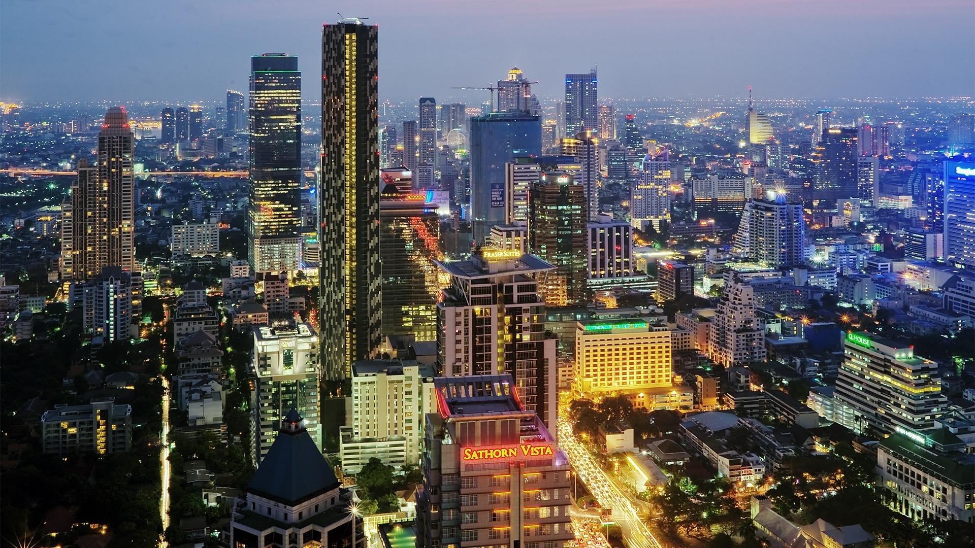 城市夜景  曼谷夜景