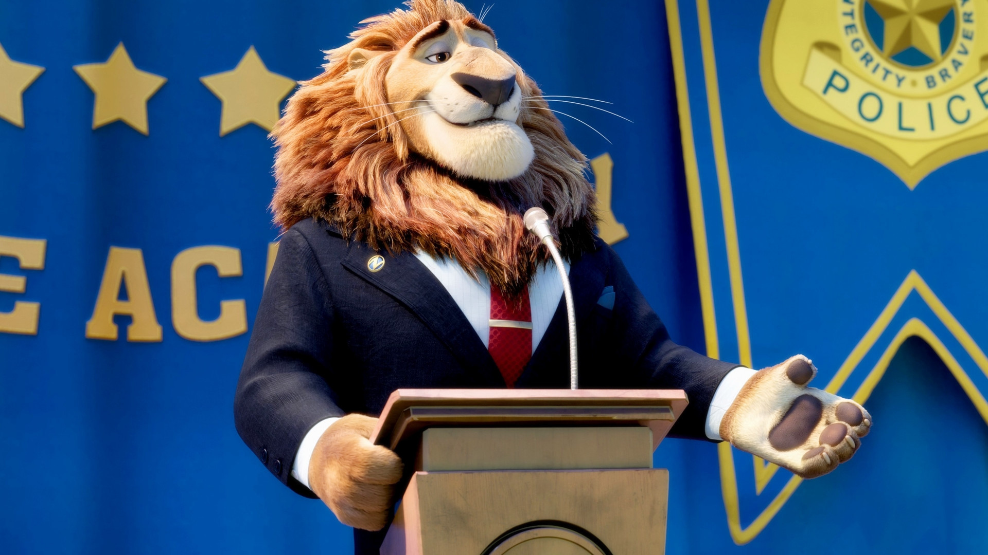 疯狂动物城 狮市长 迪士尼大片 3D 动物世界 冒险 搞笑 动画