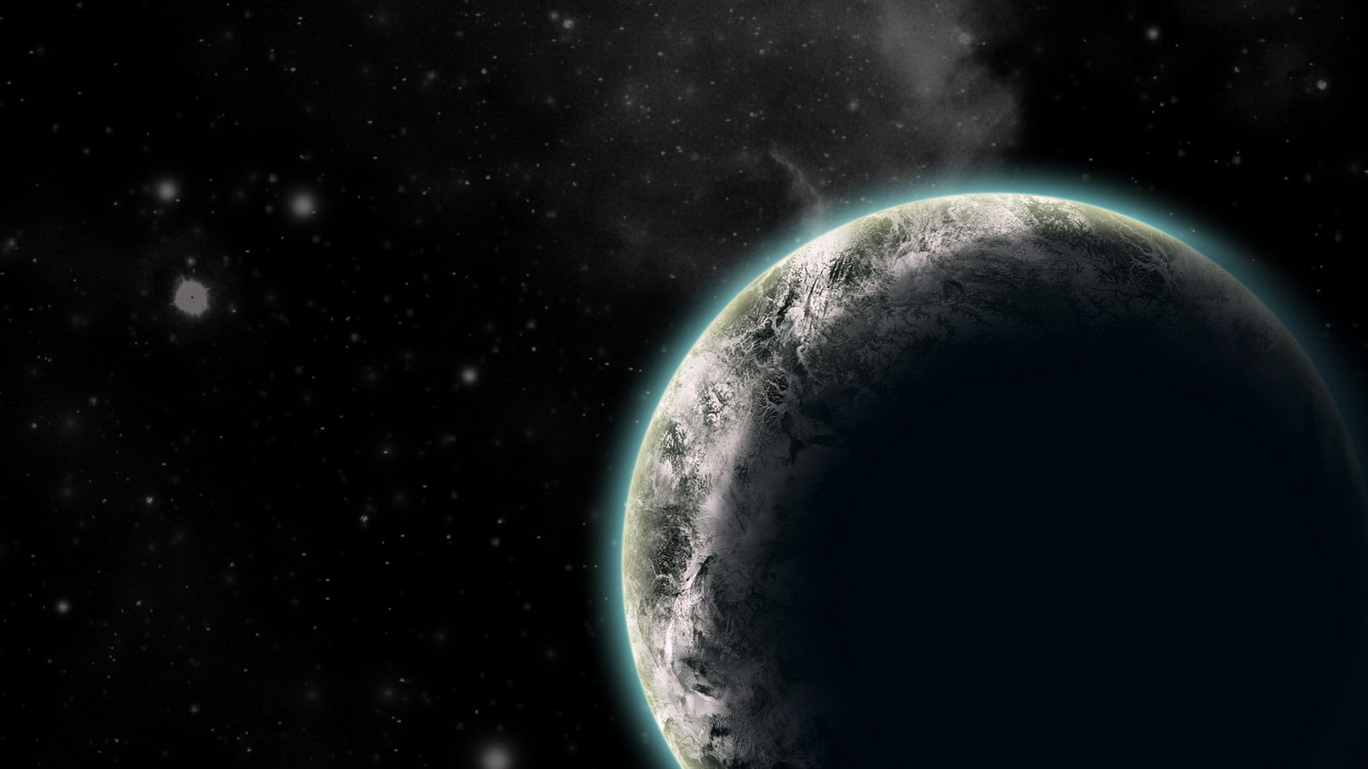 太空 星空 月球