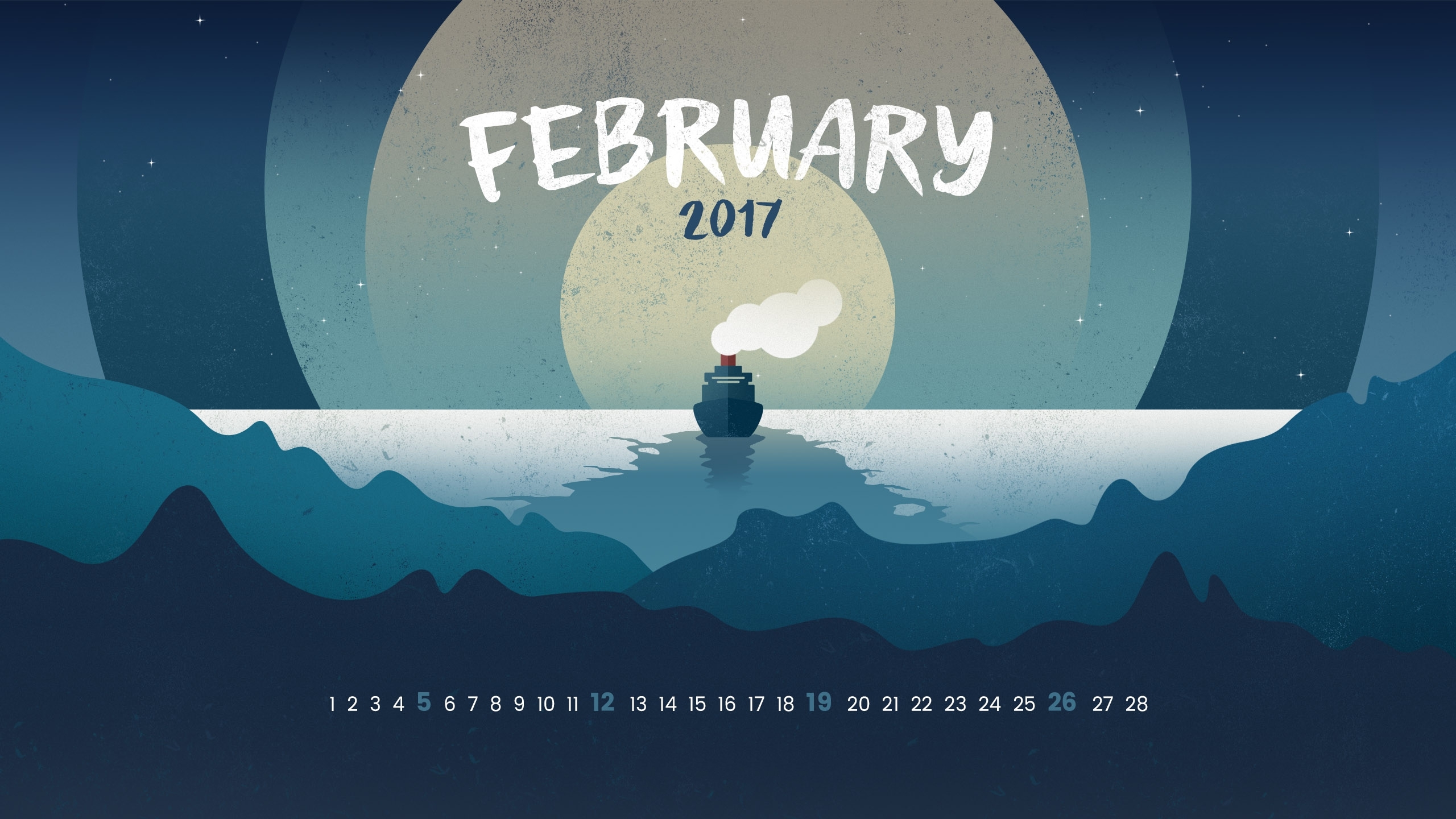 2017年2月 大海 轮船