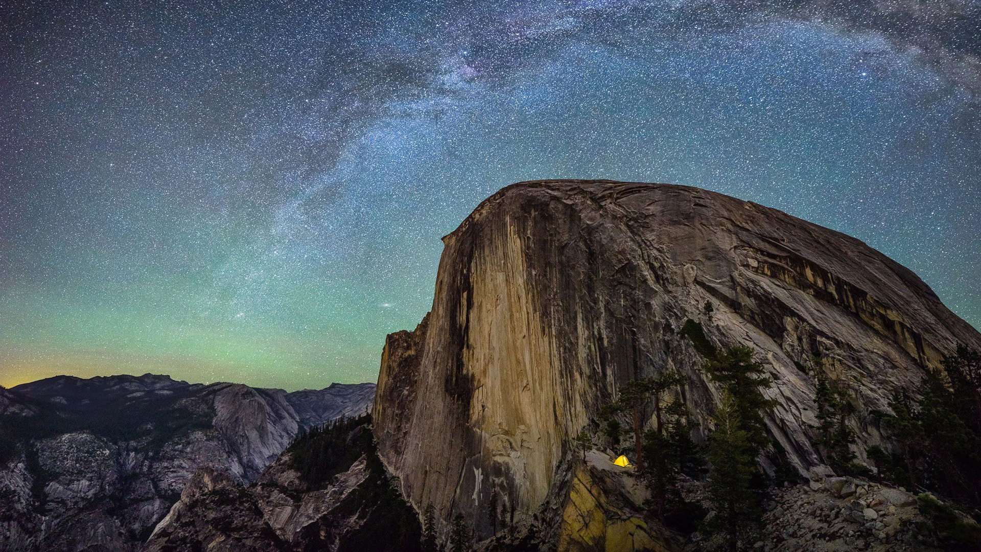 风景 自然风光 山峰 星空