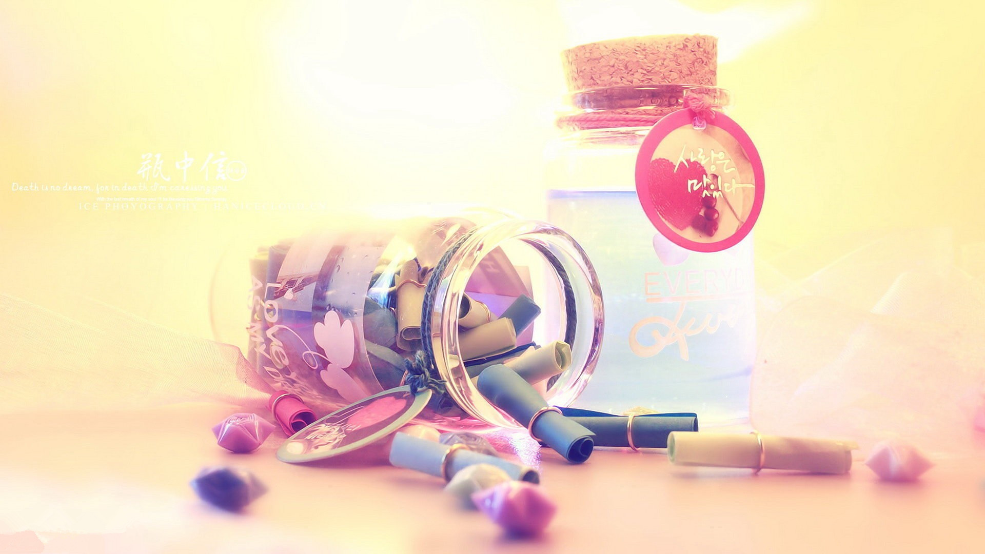 小清新 心愿瓶 心愿 宽屏