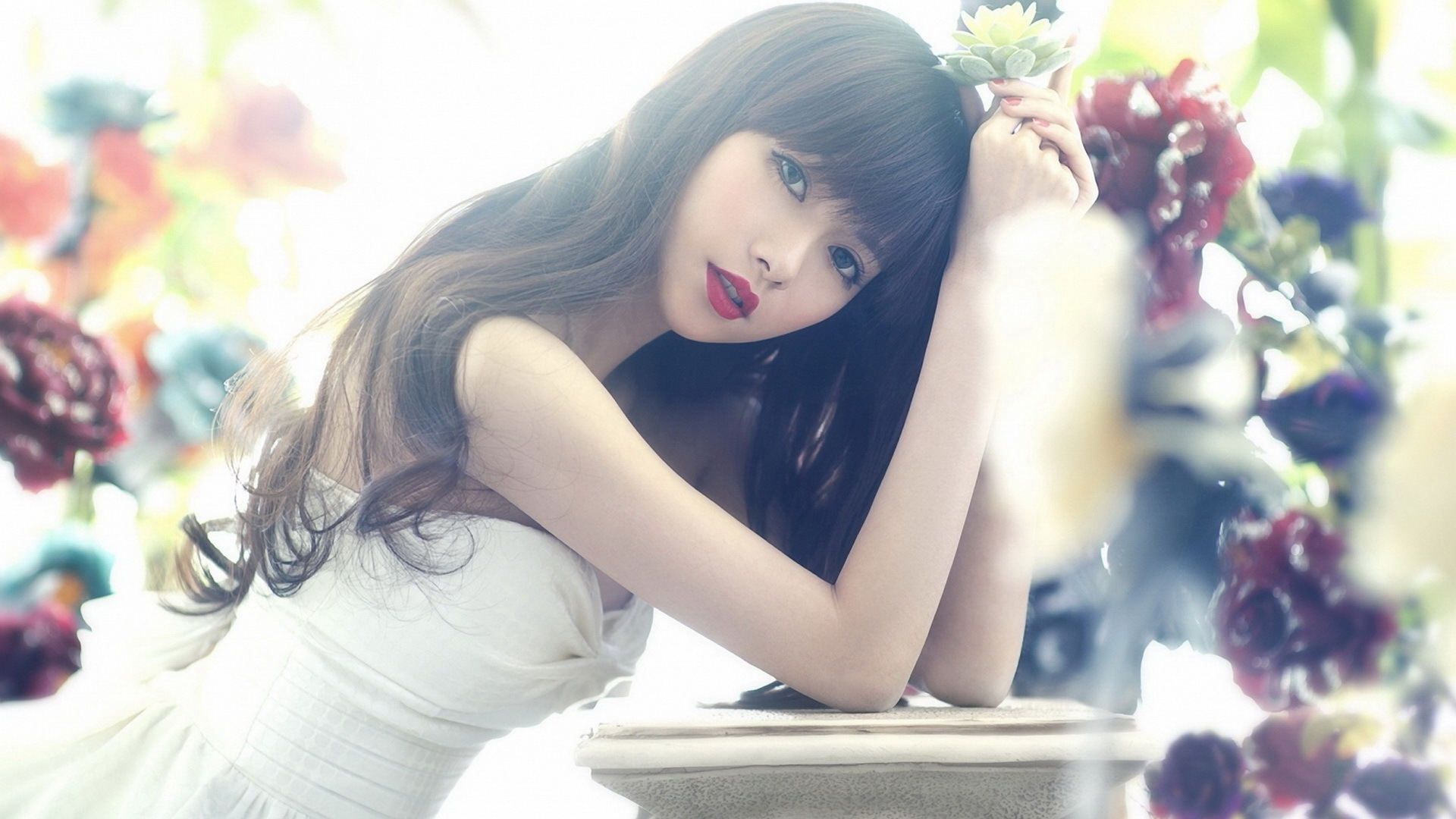 美女 红唇 性感