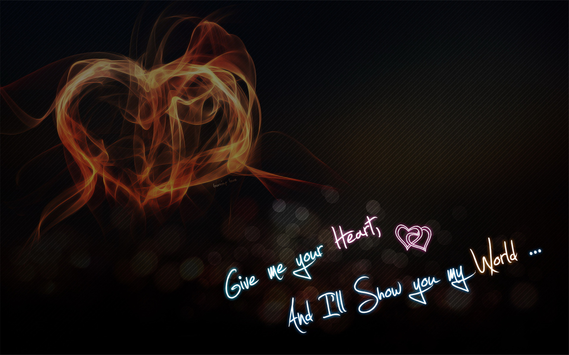 爱情 爱心 绚丽爱心 宽屏