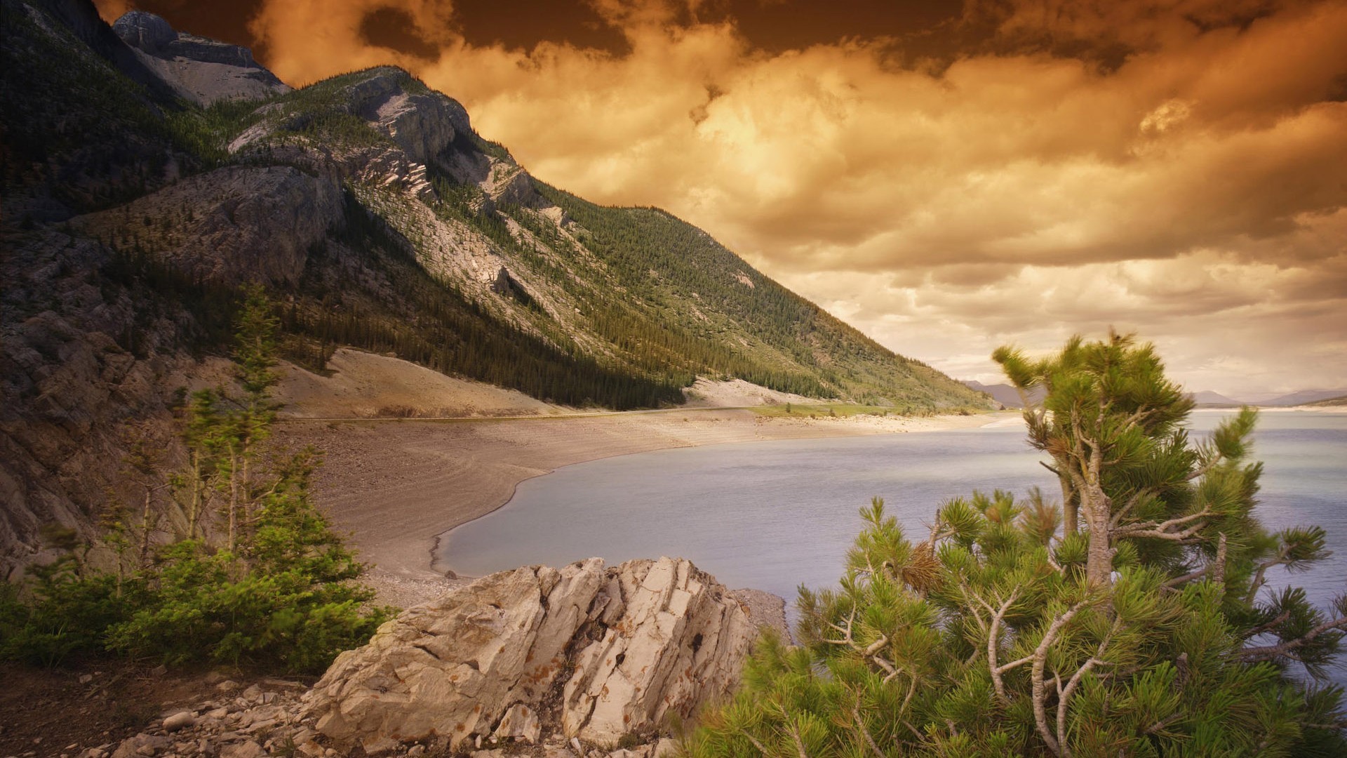 风景 自然风景 黄昏 宽屏