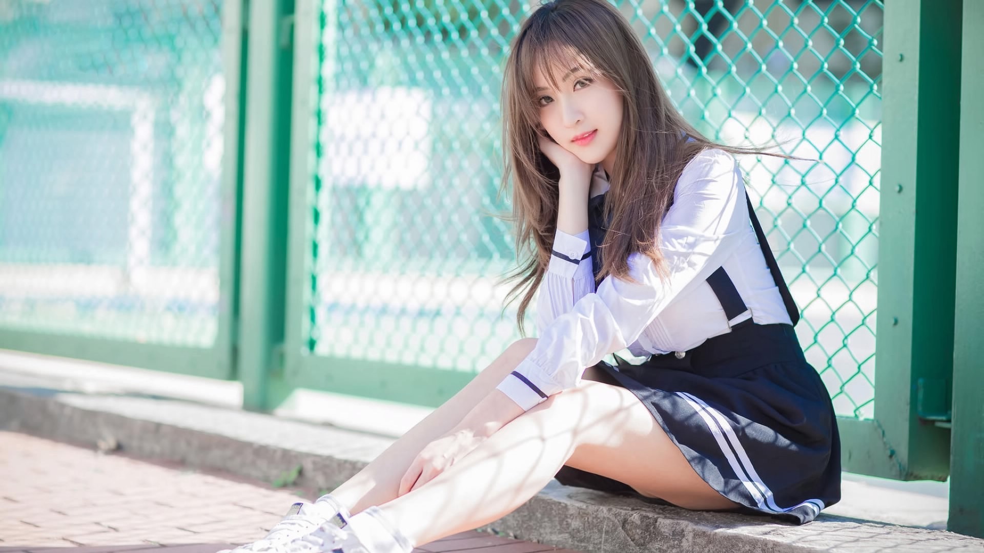 清纯 夏日 校服