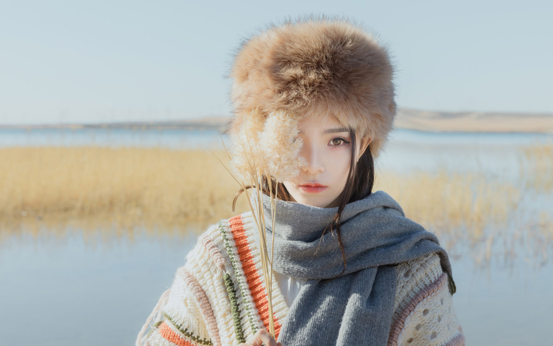 美女 模特 西藏 民族