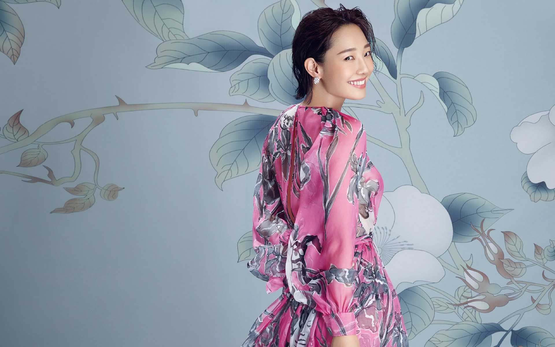 白百合 演员 甜蜜可爱 气质美女 明星