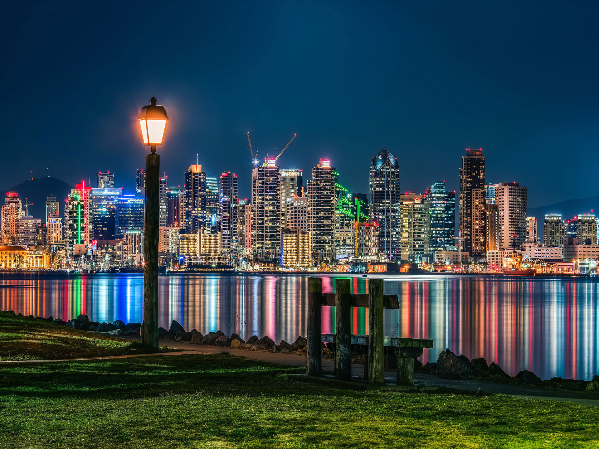 城市夜景  圣迭戈风景