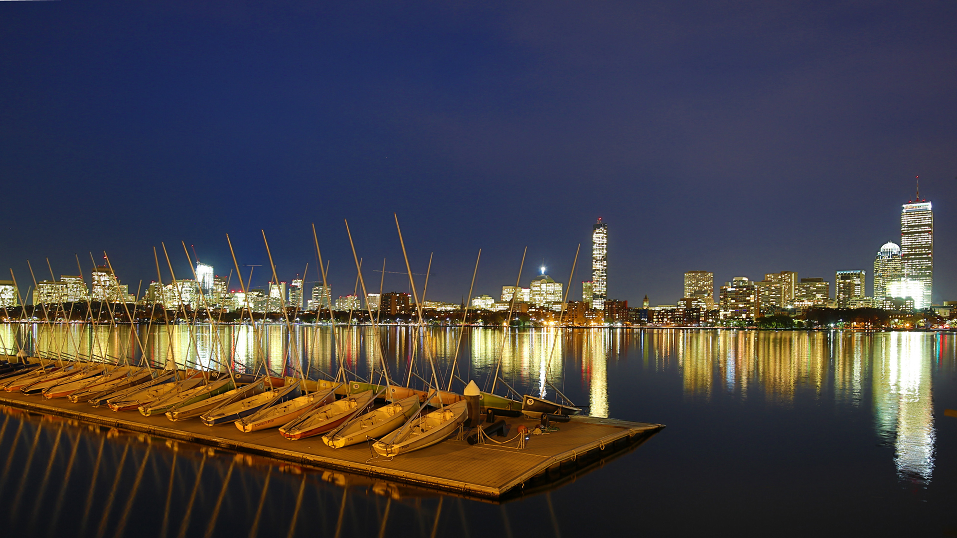 风景 城市夜景 美国查尔斯