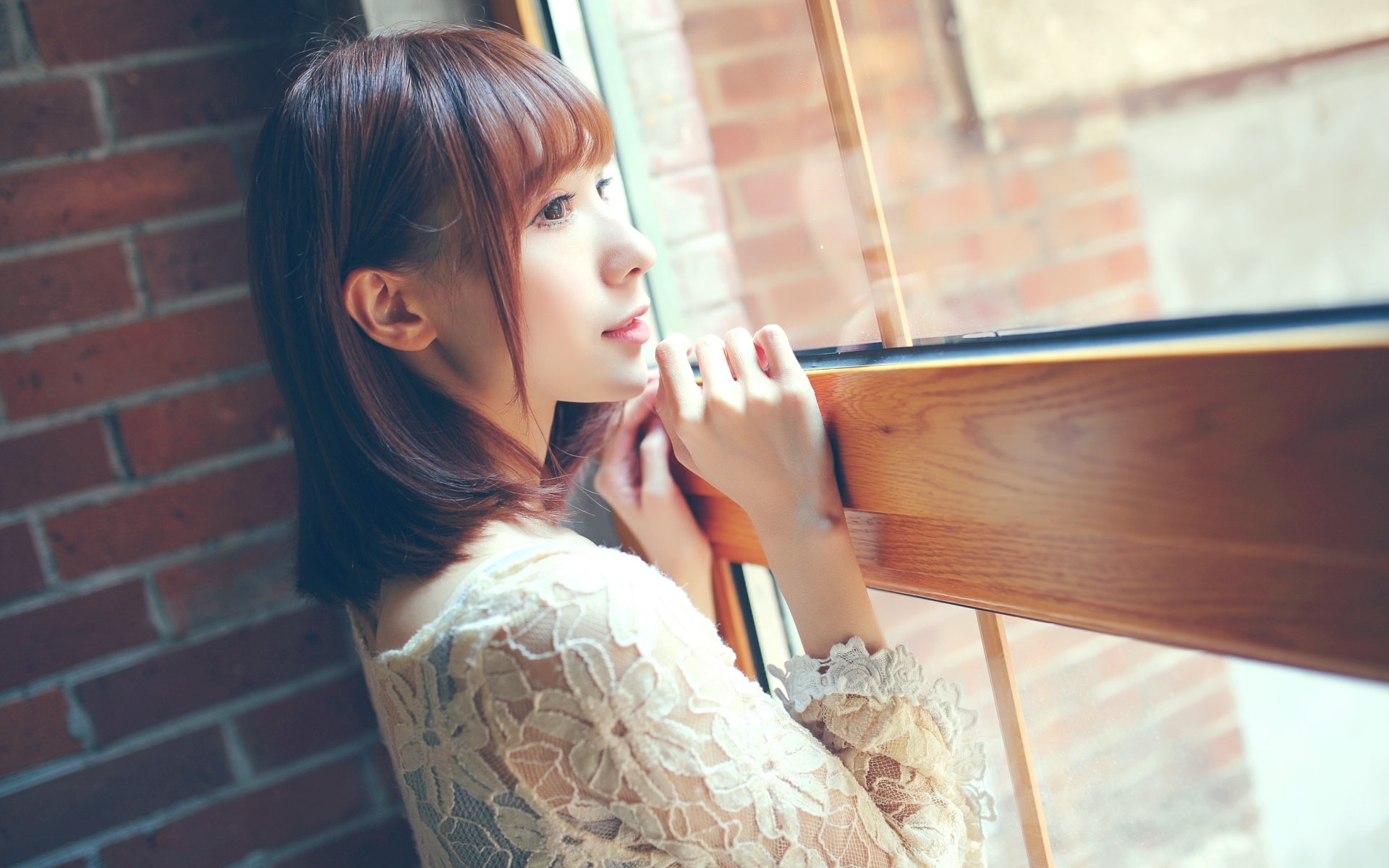 清纯   短发  美女 可爱