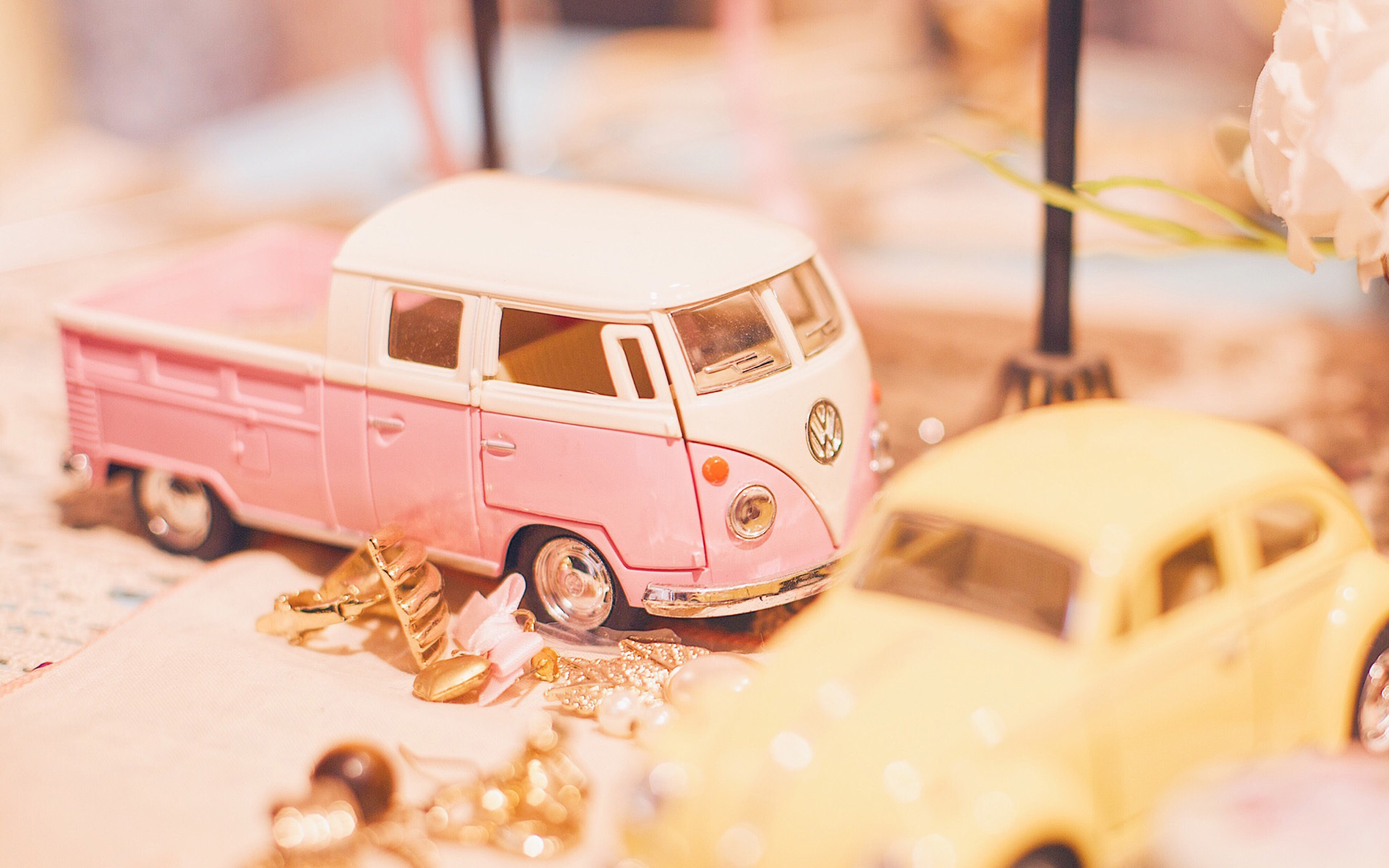 小清新 粉色 静物