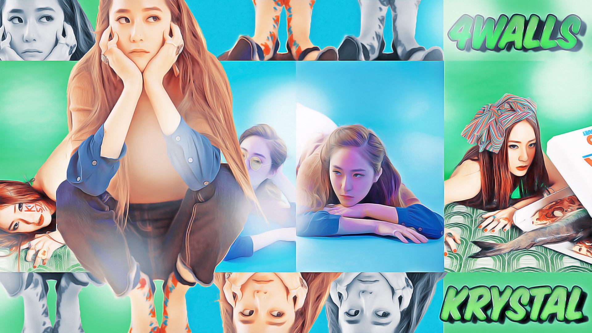 郑氏姐妹 郑秀妍 郑秀晶 美女 明星 宽屏 krystal jessica