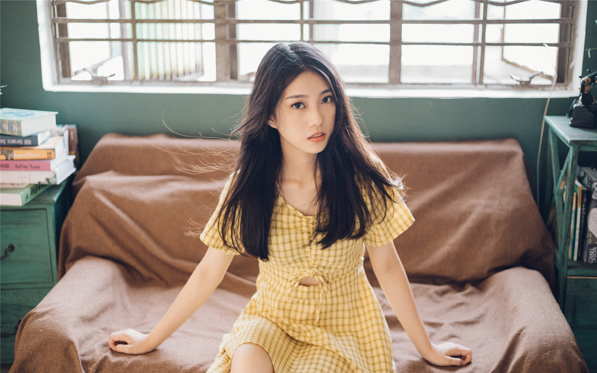 清纯 长发美女 复古 气质