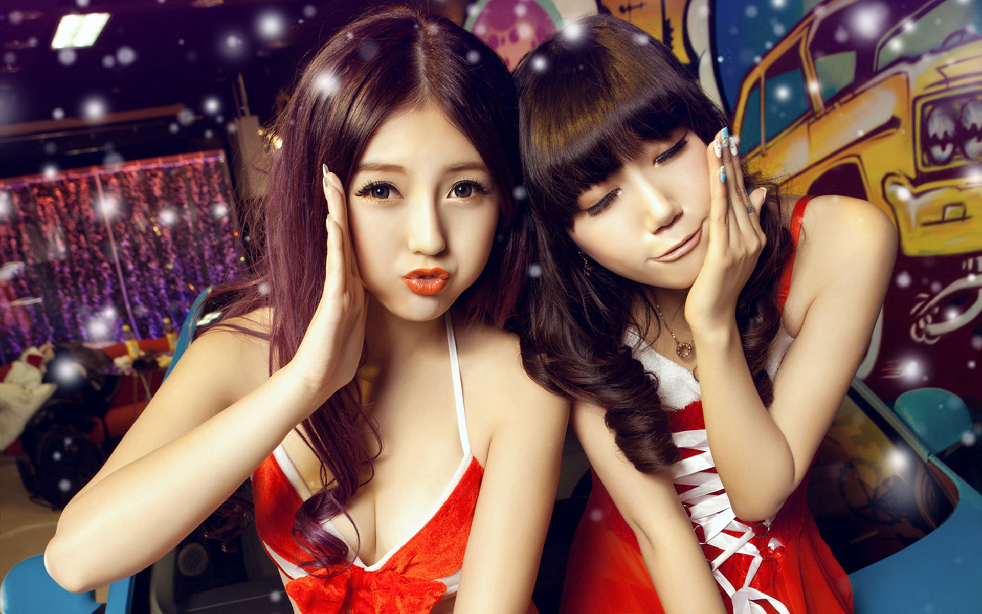 节日美图 圣诞节 Merry Christmas 圣诞美女 可爱