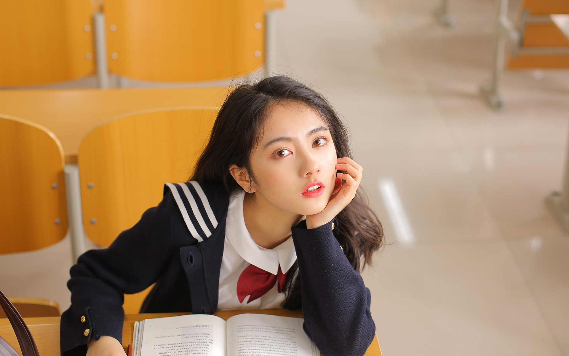 美女 清纯 学生装