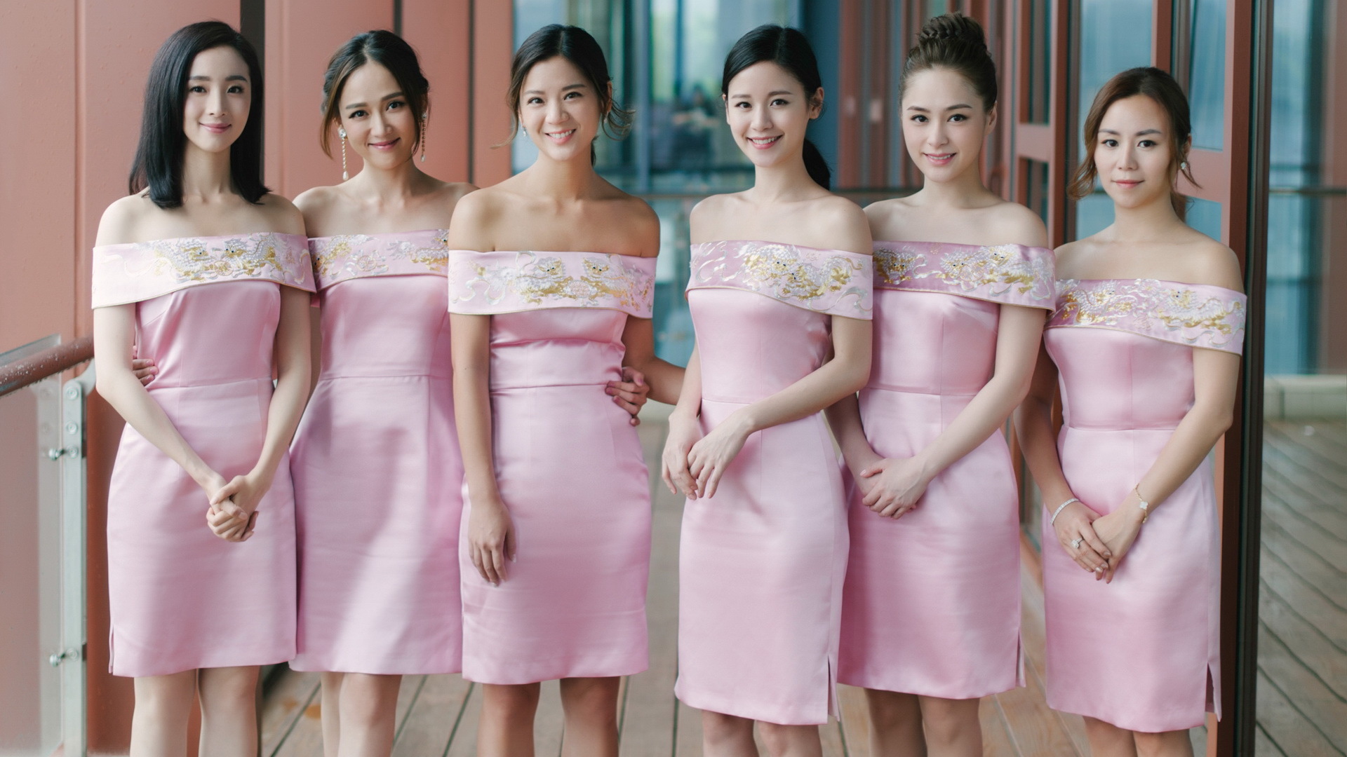 陈妍希伴娘团 伴娘