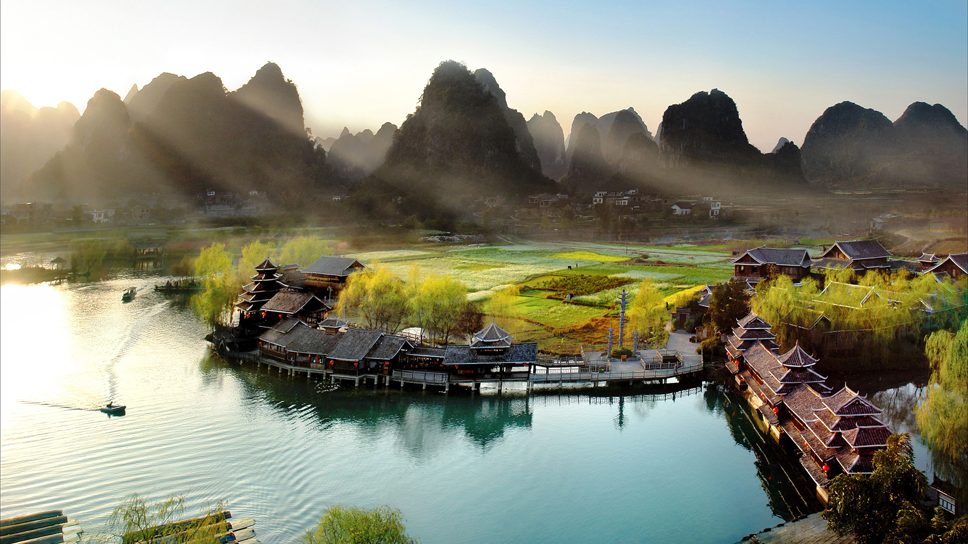 风景 自然风光 山水 古镇