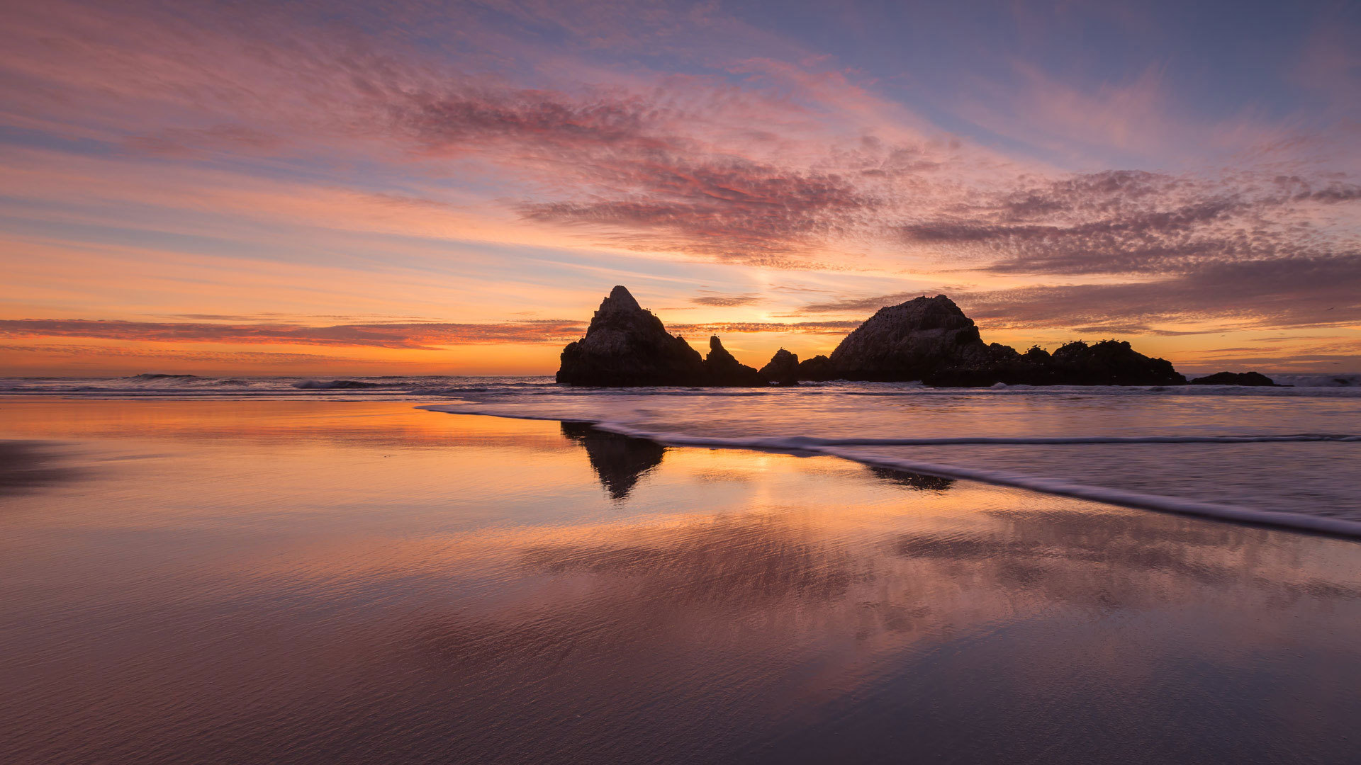 风景 夕阳 大海 海滩