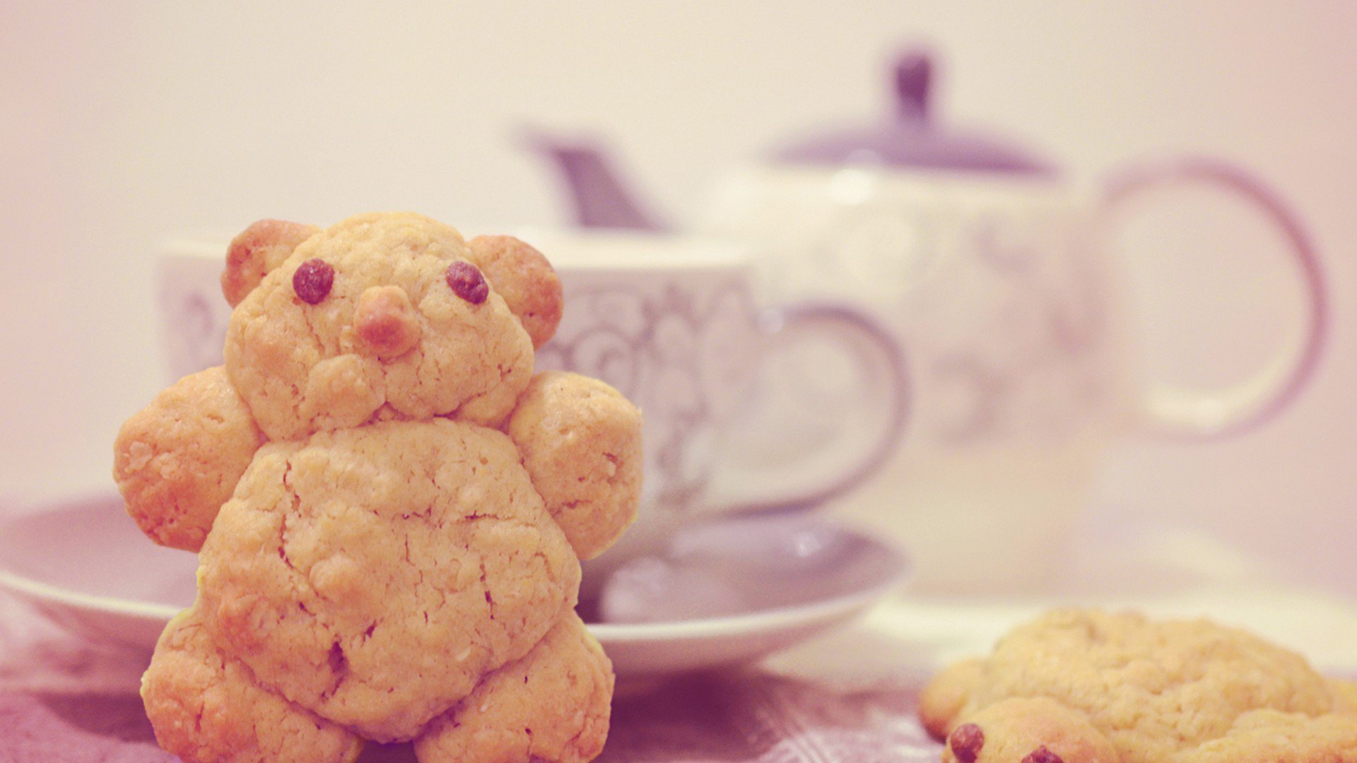 静物写真 小熊饼干