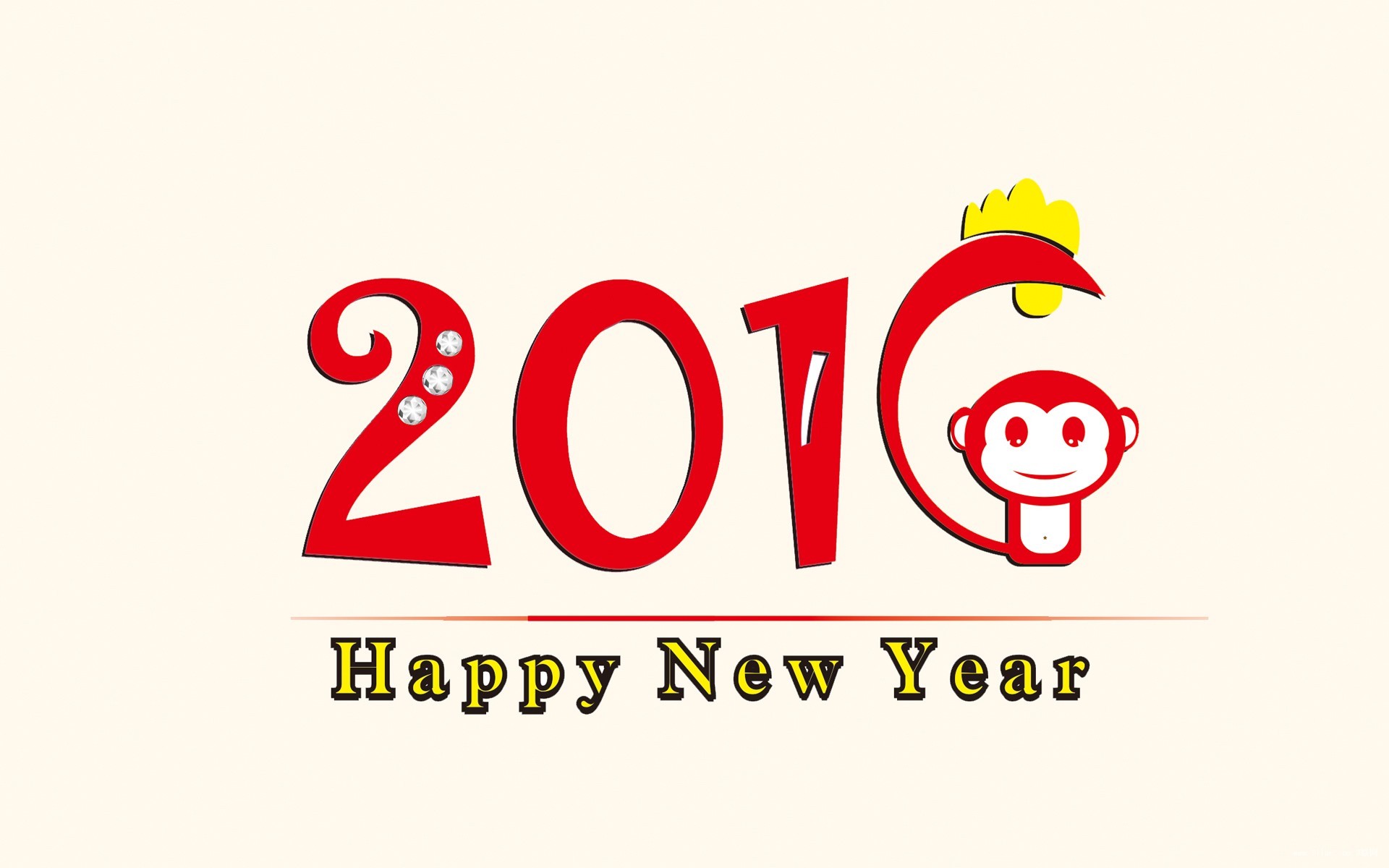 节日美图 元旦节 2016 猴年 新年快乐