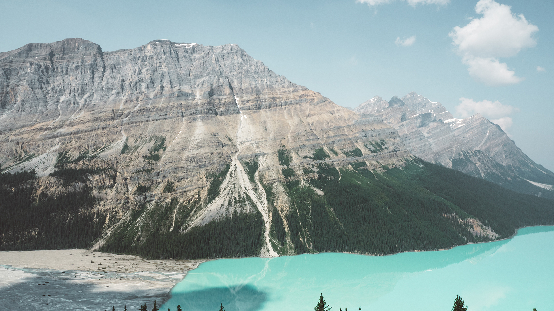 风景 高山 海边