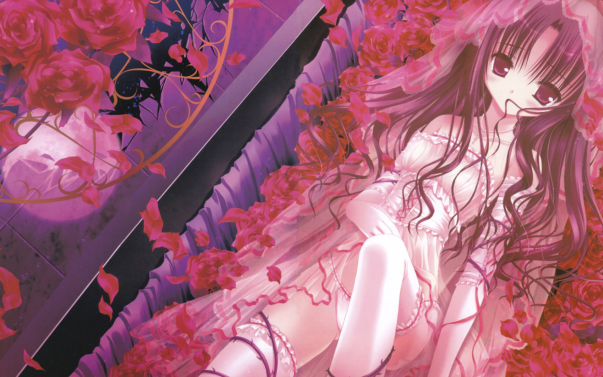 白夜茶会 萝莉 插画 漫画