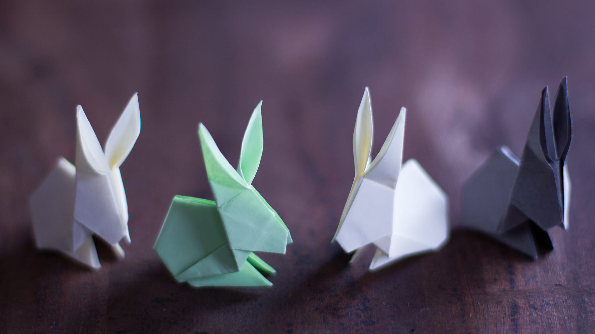 小清新 折纸 小兔子 舒缓压力