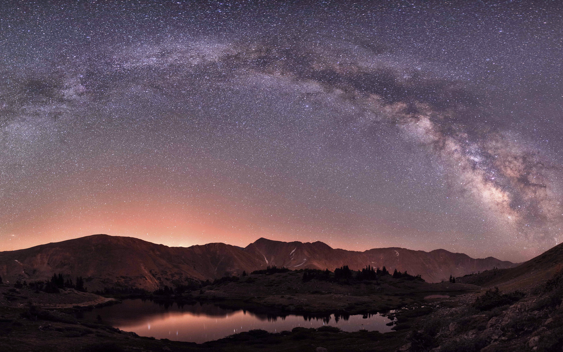 夜空 美景 星光