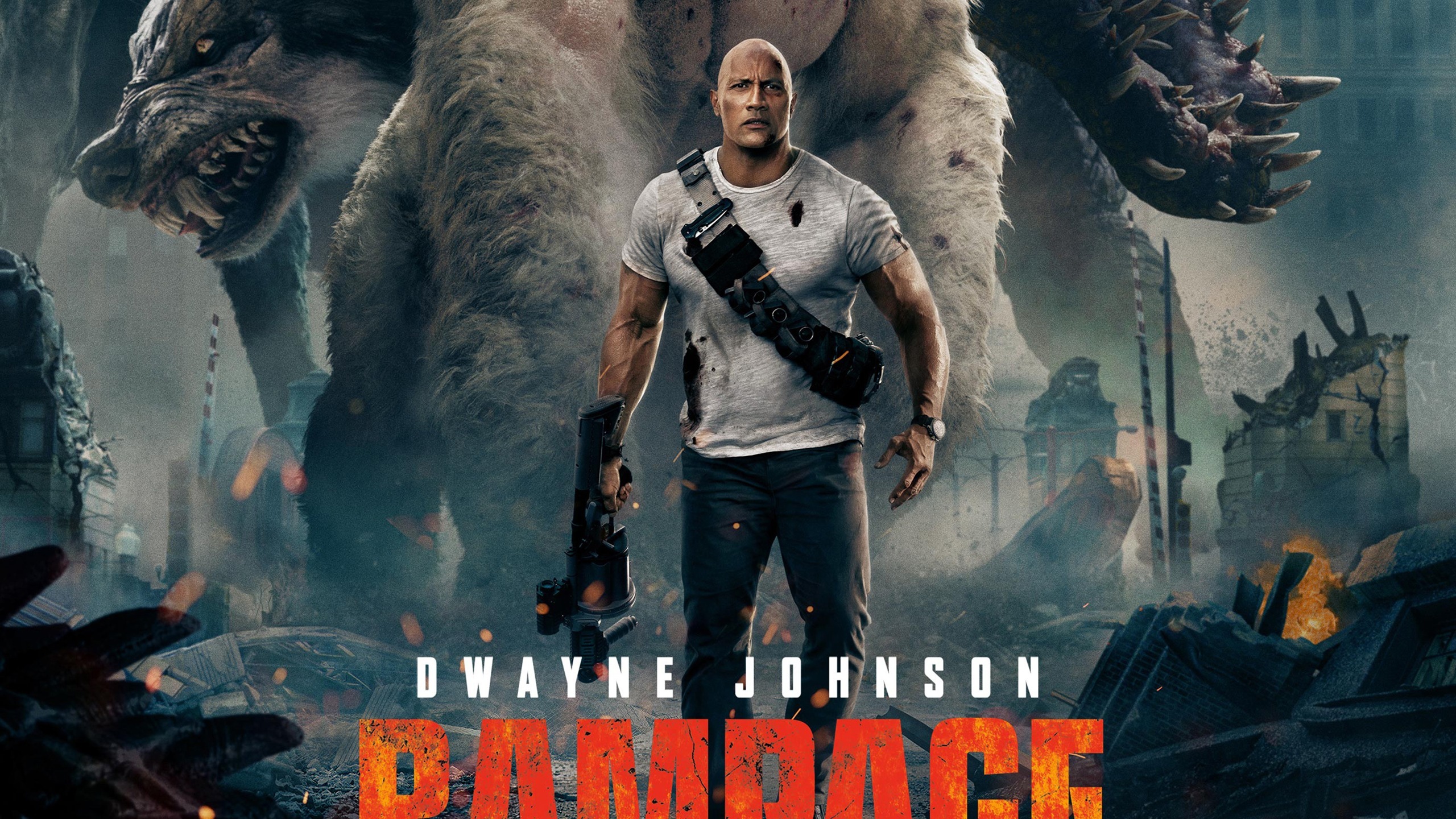 影视 电影 2K 狂暴 世纪浩劫 巨石强森 狂暴巨兽