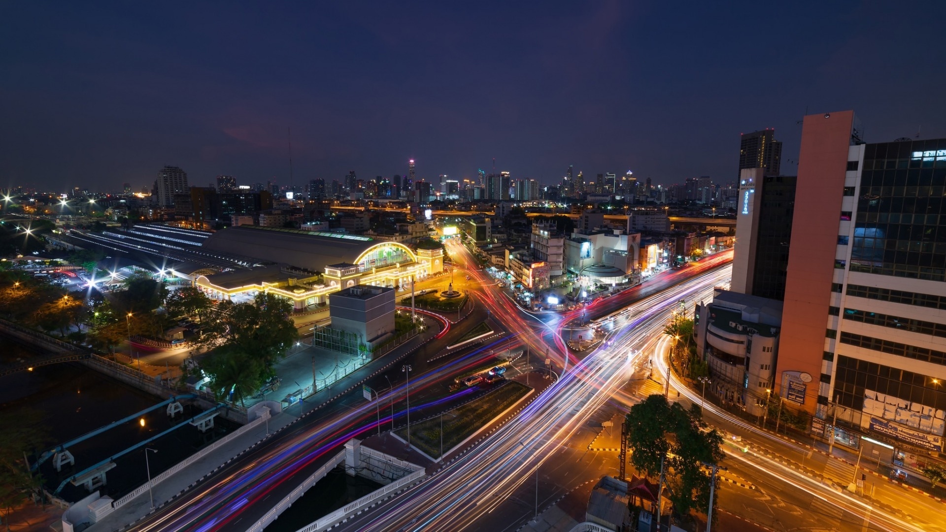 城市夜景  曼谷夜景