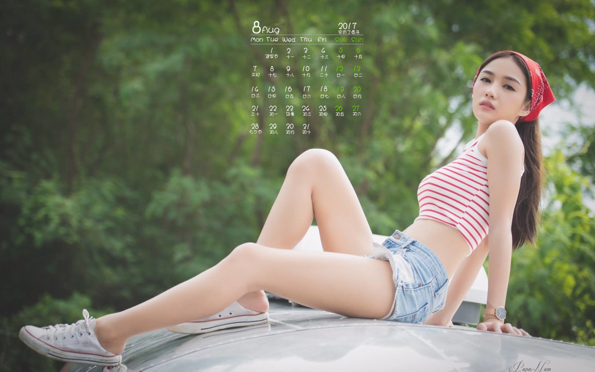 月历 2017年8月