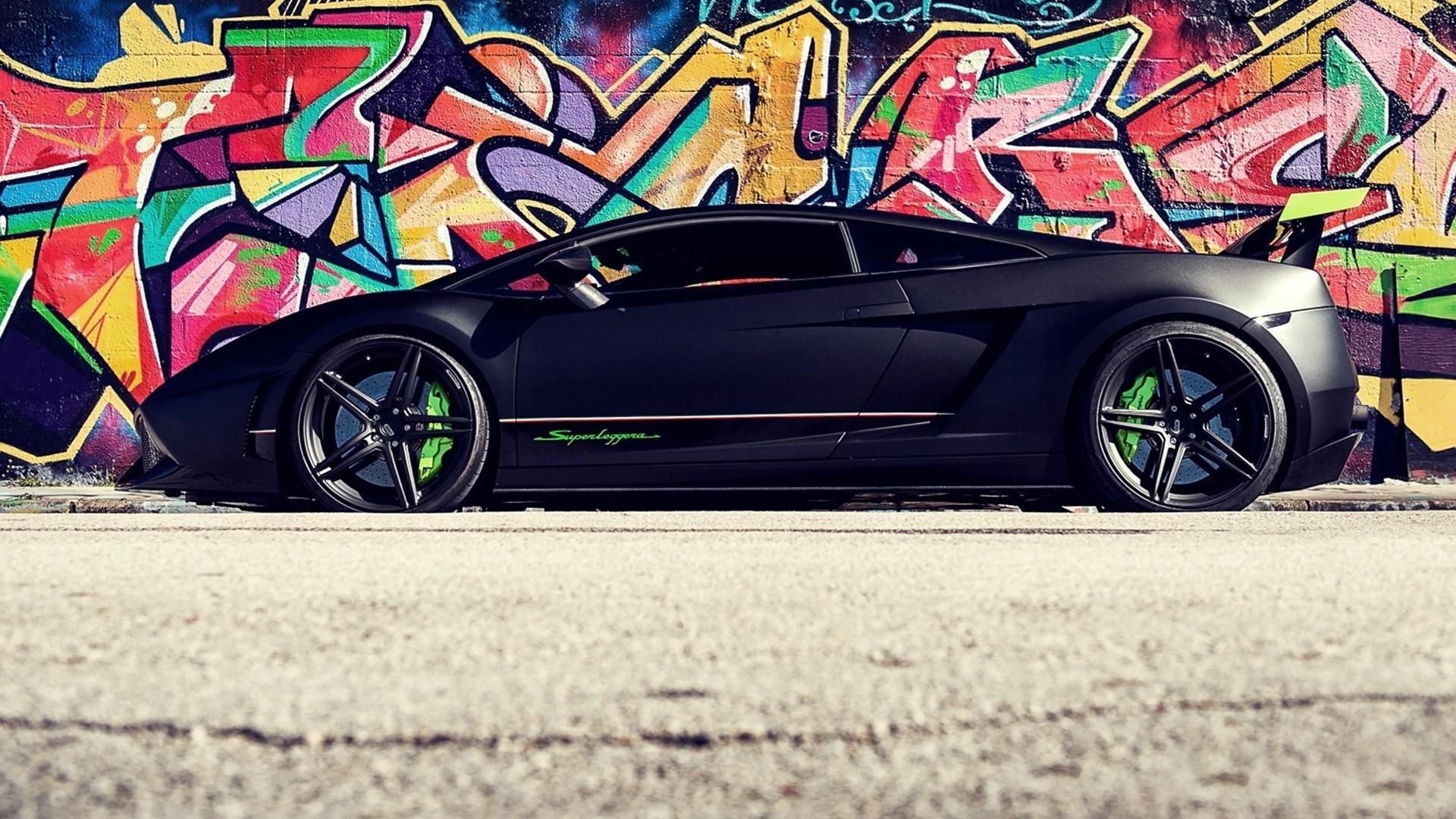 兰博基尼 黑色跑车