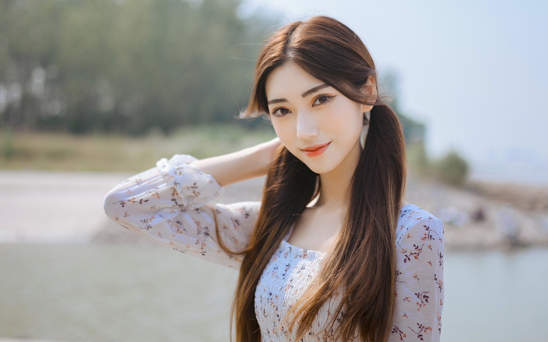 清纯  马尾  清纯美女  甜美  性感