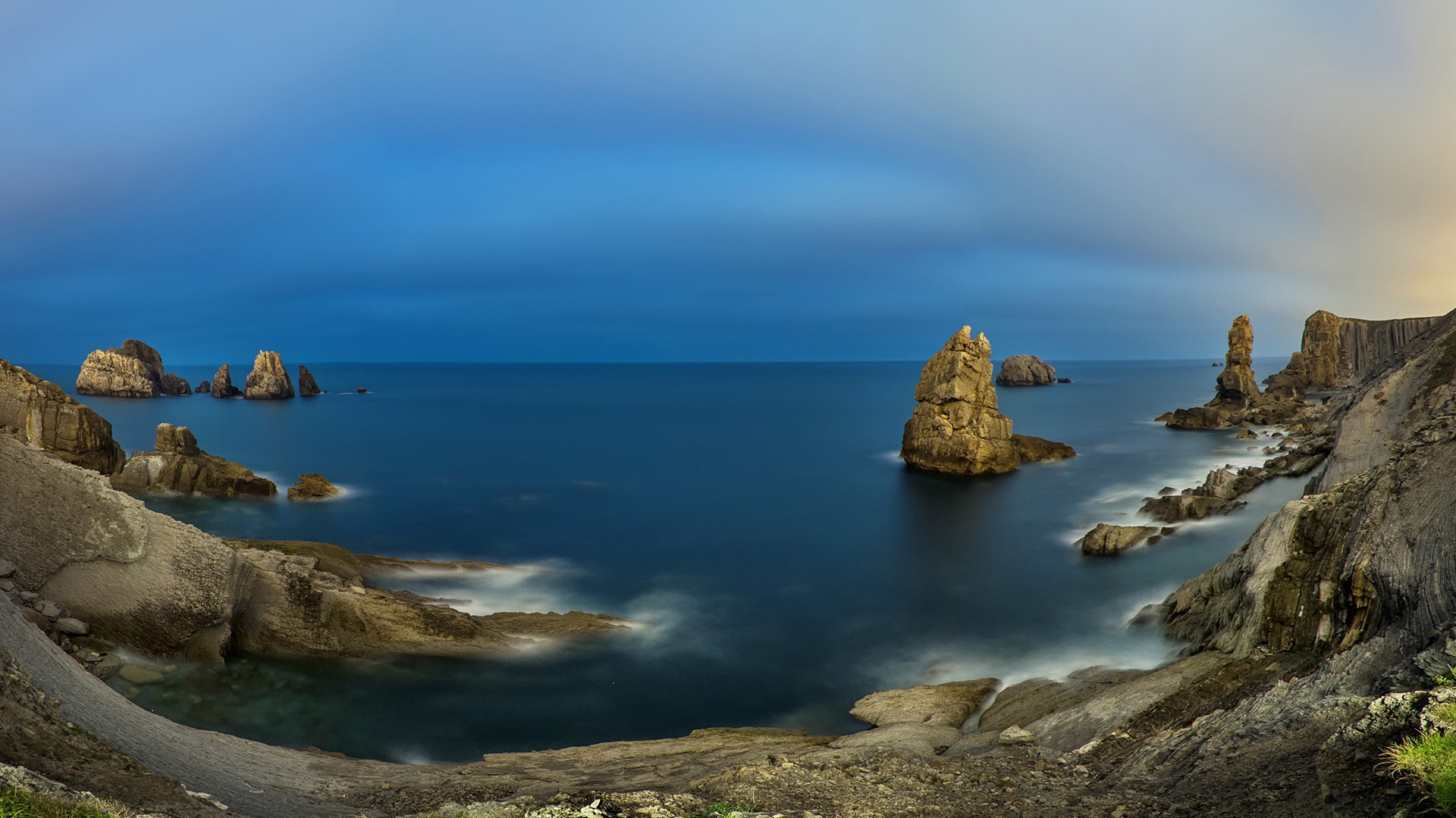 风景 自然风光 海湾 礁石