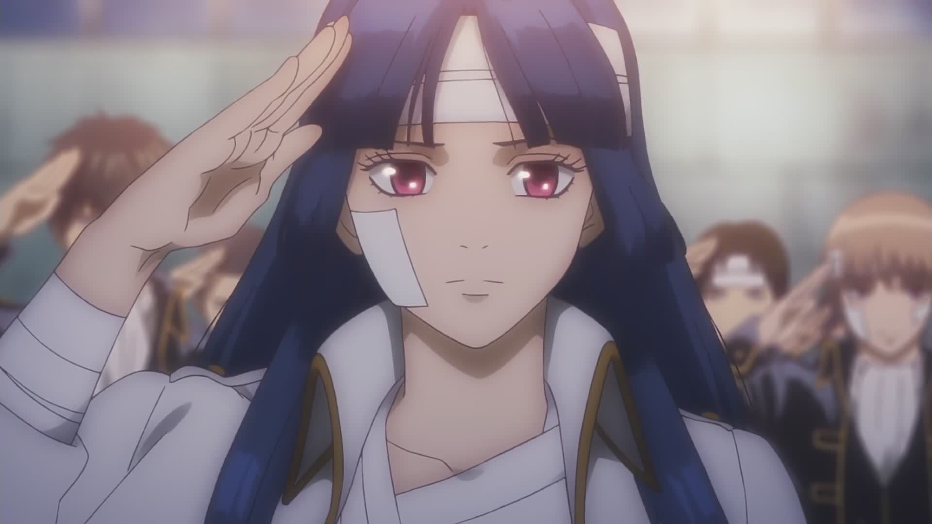 卡通人物 二次元 敬礼