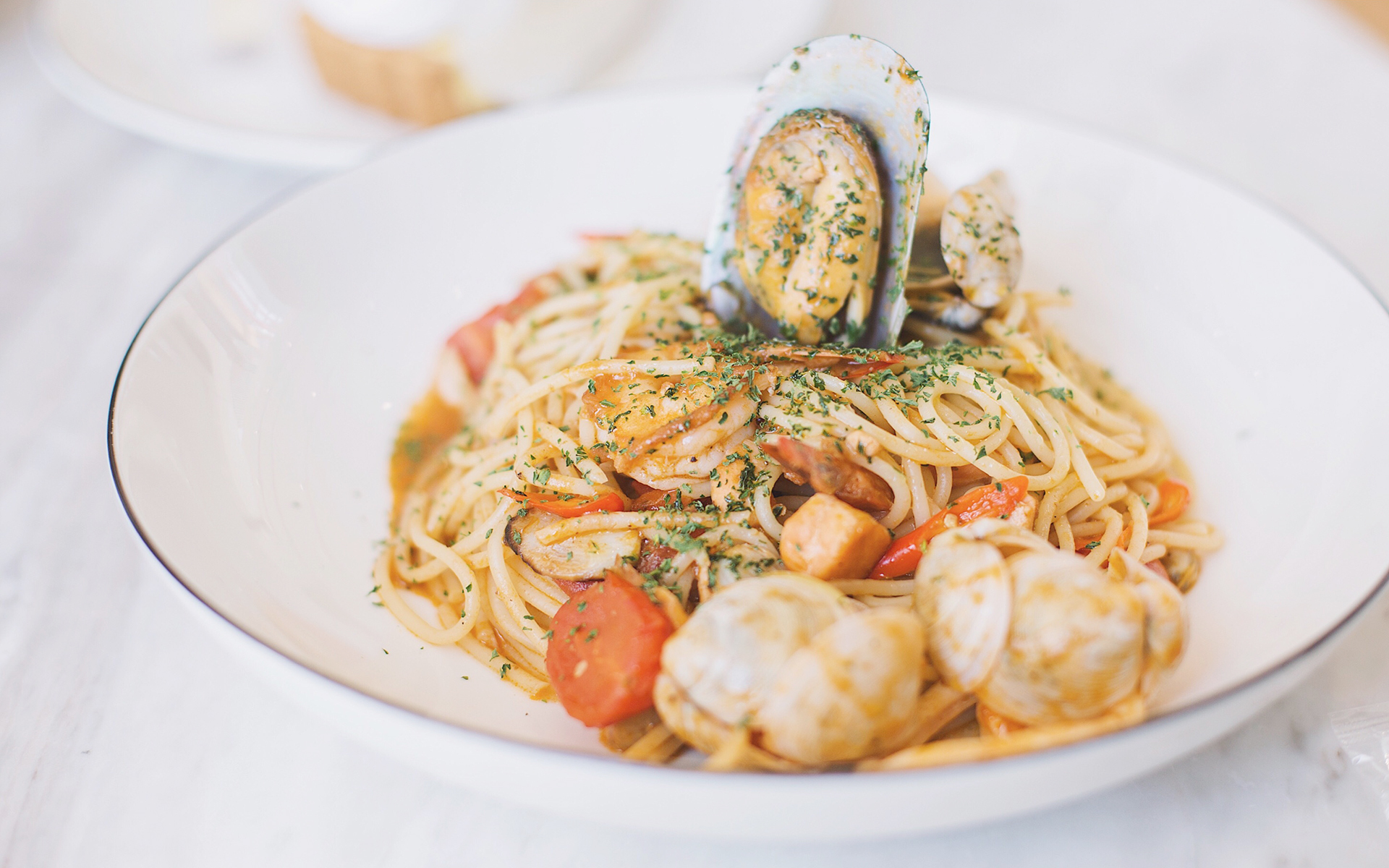 小清新 静物写真 食物 美食  意大利面