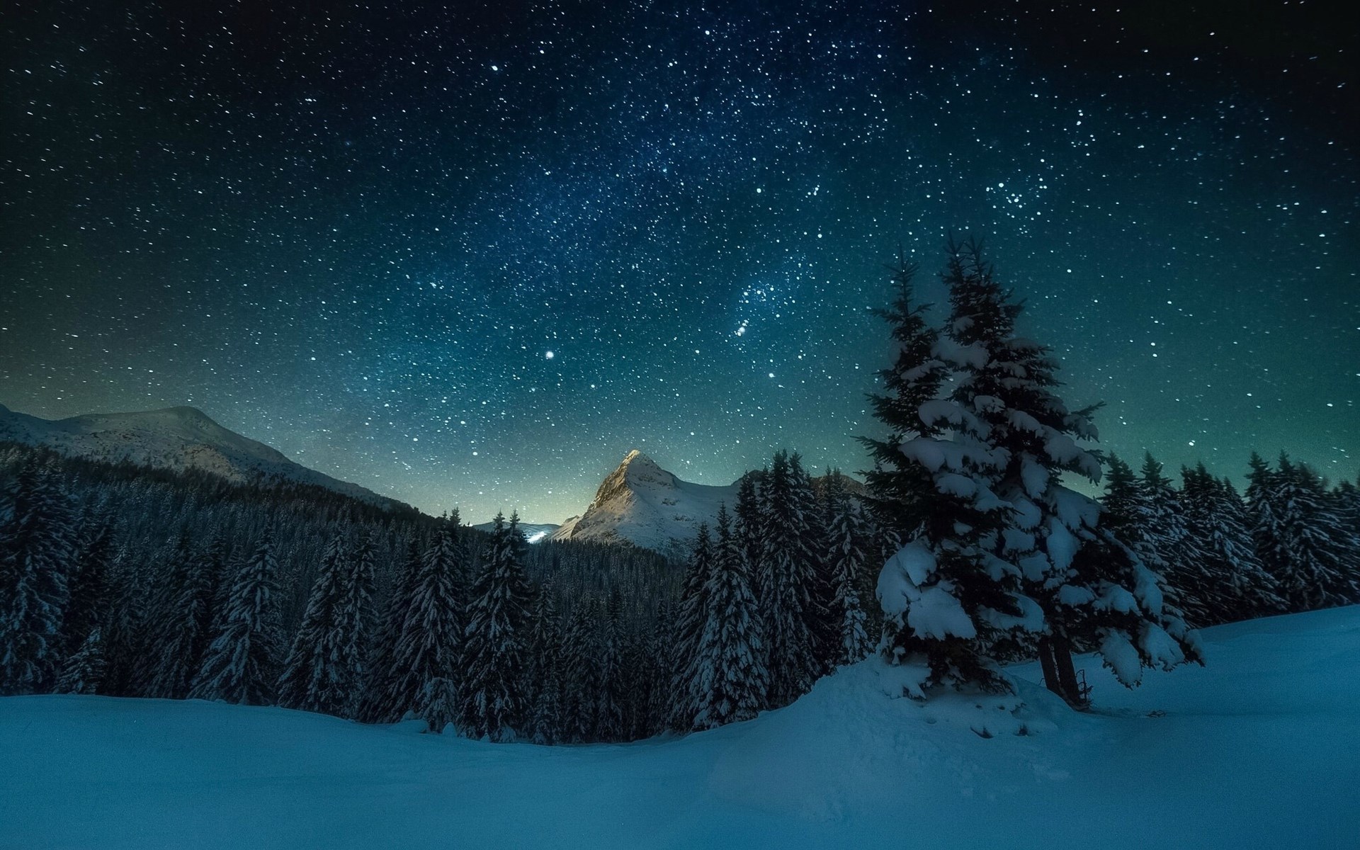 风景 自然风光 极光 星空