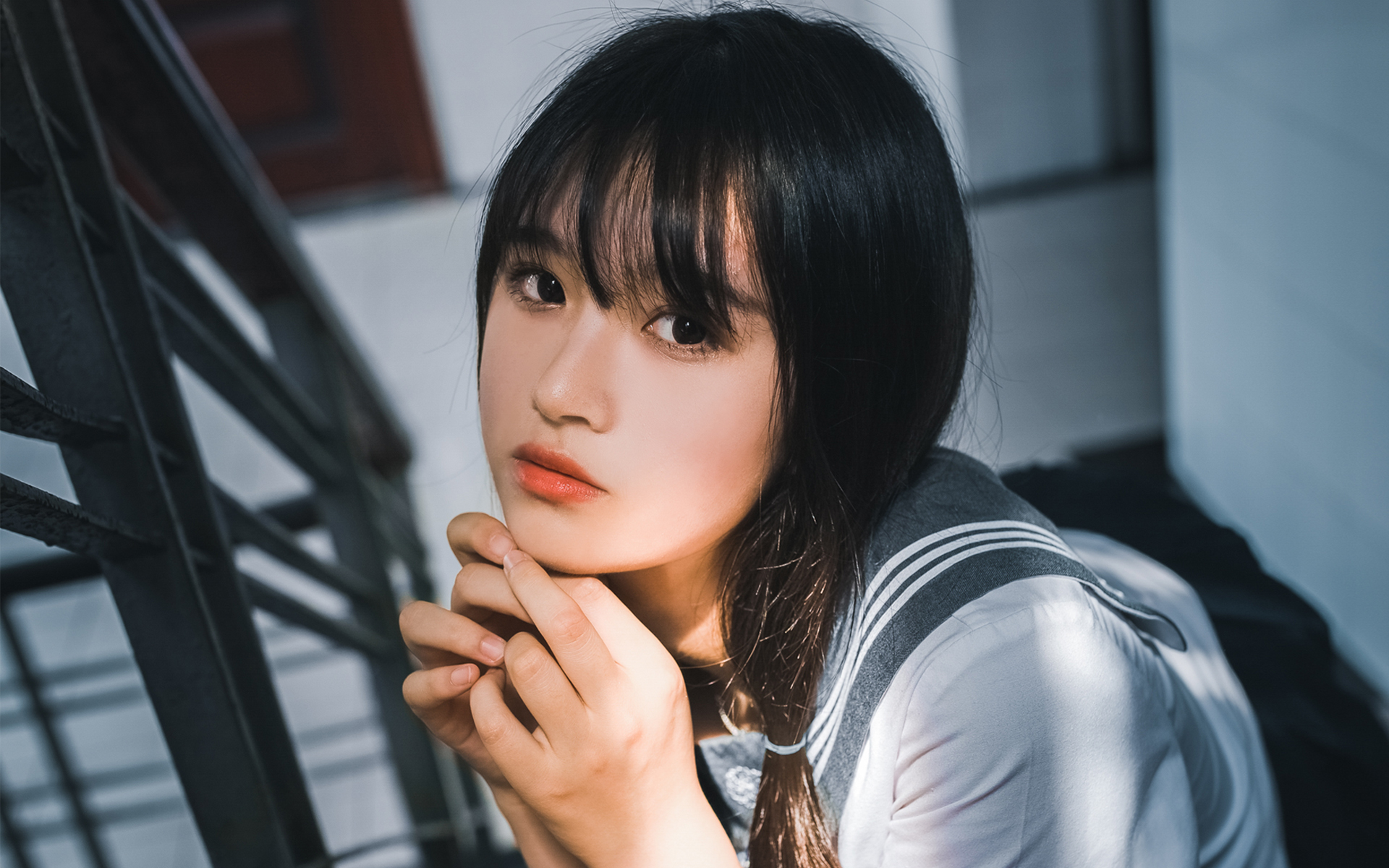 清纯 文艺 校服