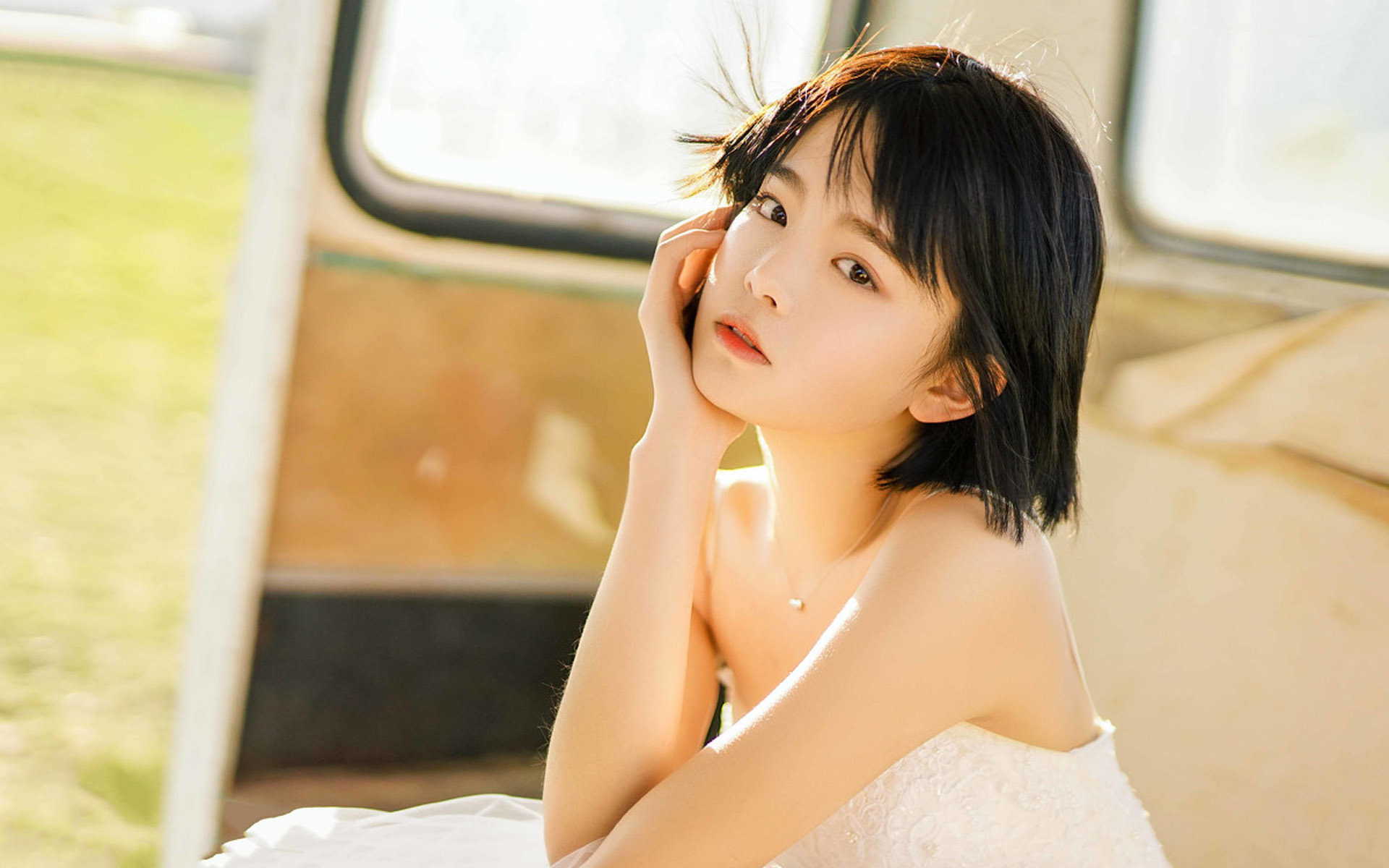 清纯  清新美女唯美