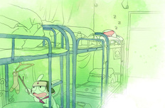 动漫 开学 手绘 卡通 米兔 儿童桌面专用